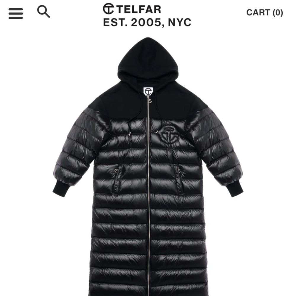 New with Tags-Long Telfar Puffer Coat.